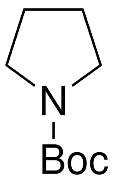 1-Boc-Pyrrolidine structure, CAS 86953-79-9