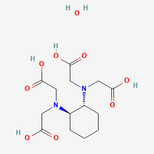 trans-1,2-Cyclohexylenedinitrotetraacetic acid hydrate structure, CAS 87095-89-4