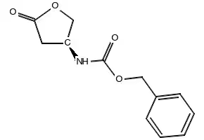 Benzyl (S)-(-)-tetrahydro-5-oxo-3-furanylcarbamate structure, CAS 87219-29-2