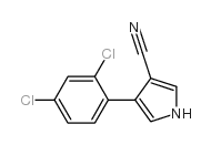 4-(2,4-Dichlorophenyl)-1H-pyrrole-3-carbonitrile structure, CAS 87388-06-5