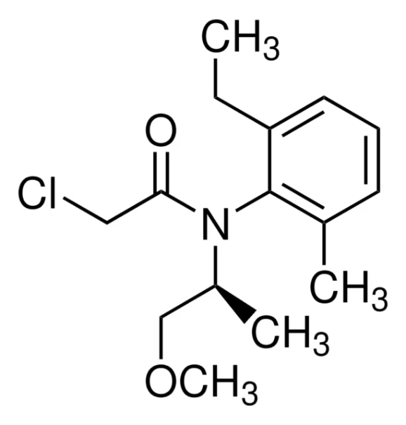 (S)-Metolachlor structure, CAS 87392-12-9