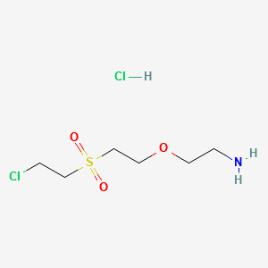 2-[2-(2-Chloroethl)sulfonyl]ethoxyethanamine hydrochloride structure, CAS 98231-71-1