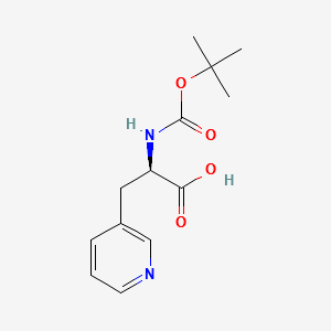 (R)-N-Boc-(3-Pyridyl)alanine structure, CAS 98266-33-2