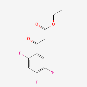 Ethyl 2,4,5-trifluorobenzoylacetate structure, CAS 98349-24-7