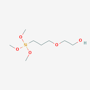Polyethylene glycol trimethoxysilylpropyl ether structure, CAS 98358-37-3