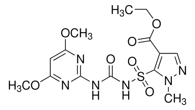 Pyrazosulfuron structure, CAS 98389-04-9