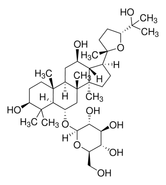 Pseudoginsenoside RT5 structure, CAS 98474-78-3