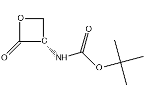 N-(tert-Butoxycarbonyl)-L-serine beta-lactone structure, CAS 98541-64-1