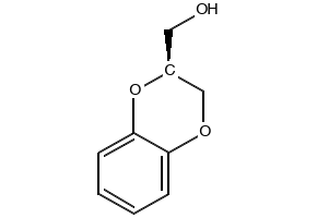 (S)-2-(Hydroxymethyl)-1,4-benzodioxane structure, CAS 98572-00-0