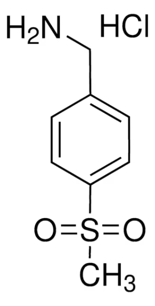 4-(Methylsulphonyl)benzylamine hydrochloride structure, CAS 98593-51-2