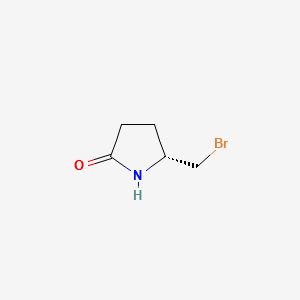(R)-5-Bromomethyl-2-pyrrolidinone structure, CAS 98612-60-3