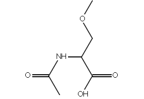 N-Acetyl-O-methyl-serine structure, CAS 98632-99-6