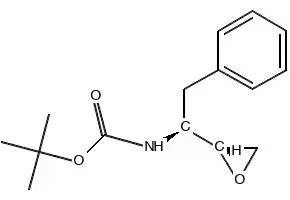 (2S,3S)-1,2-Epoxy-3-(Boc-amino)-4-phenylbutane structure, CAS 98737-29-2