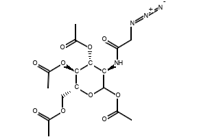 2-[(Azidoacetyl)amino]-2-deoxy-D-glucopyranose 1,3,4,6-tetraacetate structure, CAS 98924-81-3