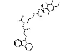 N-Fmoc-N'-(4-methoxy-2,3,6-trimethylbenzenesulfonyl)-L-arginine structure, CAS 98930-01-9