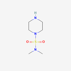 N,N-Diemthyl-1-piperazinesulfonamide structure, CAS 98961-97-8