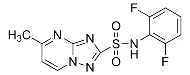 Flumetsulam structure, CAS 98967-40-9