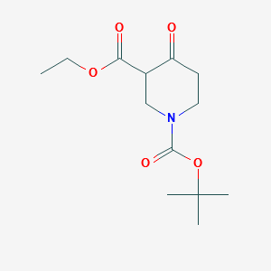 N-Boc-3-carboethoxy-4-piperidone structure, CAS 98977-34-5