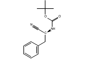 (S)-N-Boc-phenylalaninenitrile structure, CAS 99281-90-0