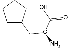 3-Cyclopentane-L-alanine structure, CAS 99295-82-6