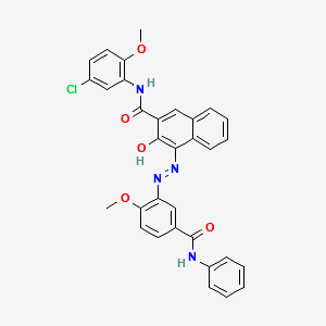 Pigment Red 184 structure, CAS 99402-80-9