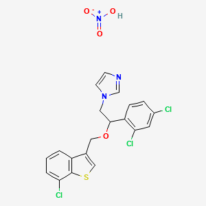 Sertaconazole nitrate structure, CAS 99592-39-9