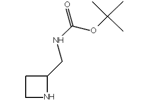 Azetidin-2-ylmethylcarbamic acid tert-butyl ester structure, CAS 99724-21-7