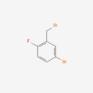 2-Fluoro-5-bromobenzyl bromide structure, CAS 99725-12-9