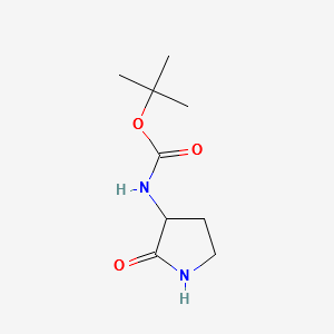 3-Boc-Aminopyrrolidin-2-one structure, CAS 99780-97-9
