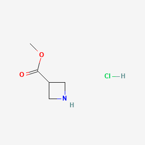 Methyl azetidine-3-carboxylate hydrochloride structure, CAS 100202-39-9