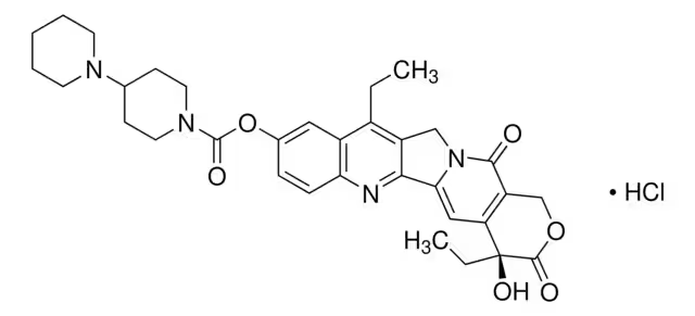 Irinotecan hydrochloride structure, CAS 100286-90-6