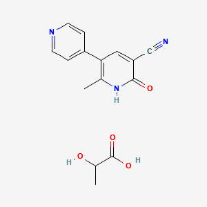 Milrinone lactate structure, CAS 100286-97-3