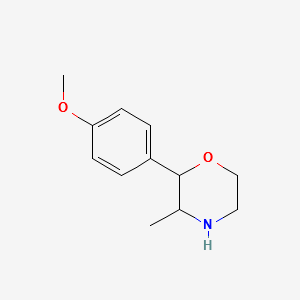 2-(4-Methoxyphenyl)-3-methylmorpholine structure, CAS 100369-95-7