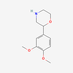 2-(3,4-Dimethoxyphenyl)morpholine structure, CAS 100370-59-0
