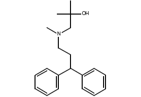 2,N-Dimethyl-N-(3,3-diphenylpropyl)-1-amino-2-propanol structure, CAS 100442-33-9