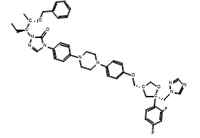 2-(2,4-Dichloro-5-nitrophenyl)-1,2-dihydro-5-methyl-3H-1,2,4-triazol-3-one structure, CAS 100563-34-6
