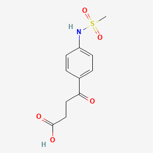 4-[(4-Mesylamino)phenyl]-4-oxobutyric acid structure, CAS 100632-57-3