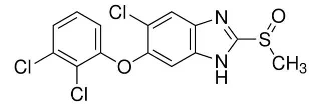 Triclabendazole sulfoxide structure, CAS 100648-13-3