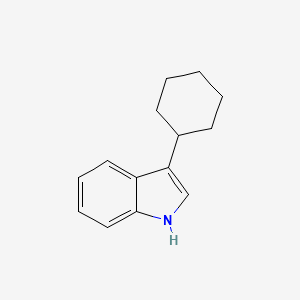 3-Cyclohexyl-1H-indole structure, CAS 100717-32-6