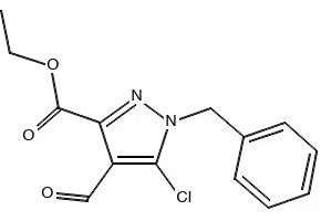 Ethyl 3-chloro-5-aminosulfonyl-1-methylpyrazole-4-carboxylate structure, CAS 100784-26-7