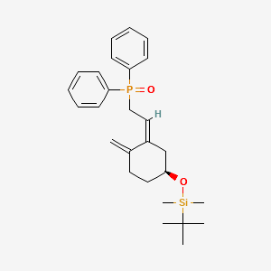 tert-Butyl[3-[2-(diphenylphosphinoyl)ethylidene]-4-methylenecyclohexyloxy]dimethylsilane structure, CAS 100858-27-3
