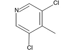 3,5-Dichloro-4-picoline structure, CAS 100868-46-0