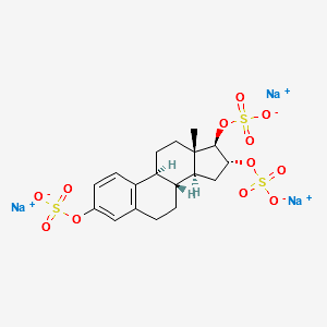 Estriol trisulfate trisodium salt structure, CAS 100940-55-4
