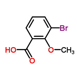 3-Bromo-2-methoxybenzoic acid structure, CAS 101084-39-3