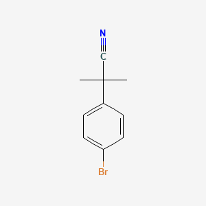 2-(4-Bromophenyl)-2-methylpropanenitrile structure, CAS 101184-73-0