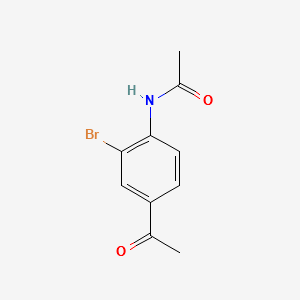 4-Acetamido-3-bromoacetophenone structure, CAS 101209-08-9