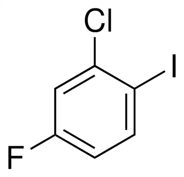 2-Chloro-4-fluoroiodobenzene structure, CAS 101335-11-9