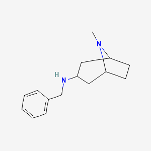 endo-N-Benzyl-endo-3-aminotropane structure, CAS 101353-61-1