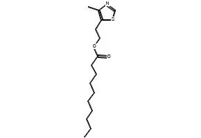 2-(4-Methyl-5-thiazolyl)ethyl decanoate structure, CAS 101426-31-7