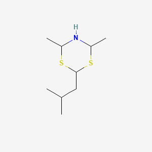 2-Isobutyl-4,6-dimethyldihydro-4H-1,3,5-dithiazine structure, CAS 101517-87-7